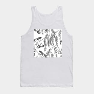 Botanical black floral II Tank Top